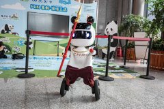 然博物馆是......”正在成都天然博物馆四楼播放